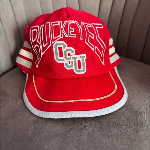 Ohio State Buckeyes Vintage Trucker Hat One Size - Picture 2 of 4